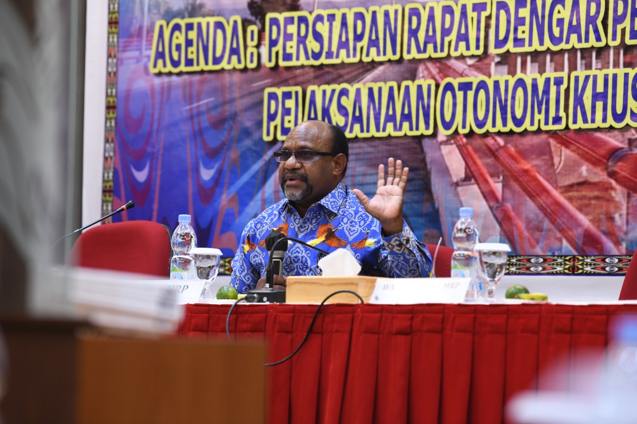 Timotius Murib ketua Majelis Rakyat Papua (MRP) - Humas MRP
