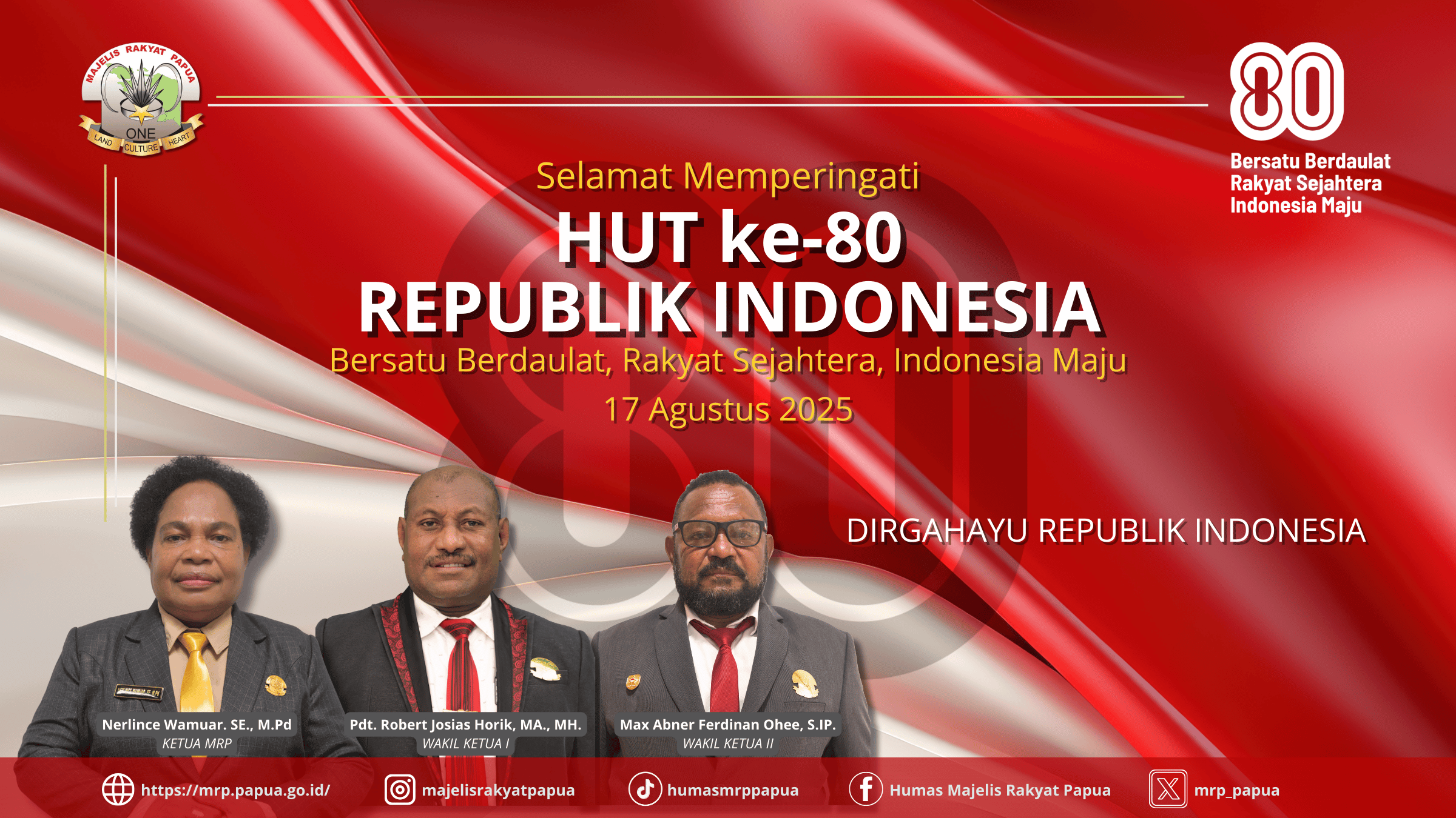 Dirgahayu Republik Indonesia ke-80