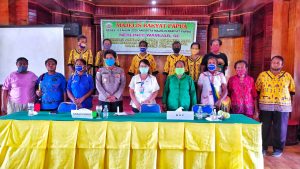 Kapolsek Muara Tami Hadiri Sosialisasi Penyelamatan Tanah dan Manusia Papua Serta Ketahanan Pangan di Masa Pandemi Covid-19