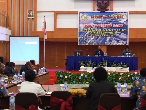 Rapat Gabungan Pokja MRP Guna Dengar Hasil RDPW 5 Wilayah Adat