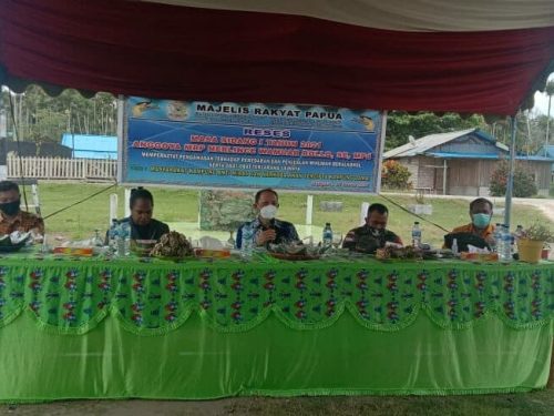 Sosialisasi P4GN dalam Sidang Reses I Majalis Rakyat Papua Tahun 2021