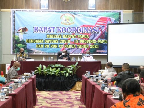 MRP Lakukan Rapat Koordinasi Dengan Dinkes Papua dan Tim Satgas Covid-19 Papua