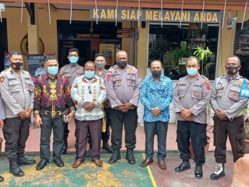 Cegah Gangguan Kamtibmas Jelang Natura, MRP Kunjungi Polsek KPL Jayapura