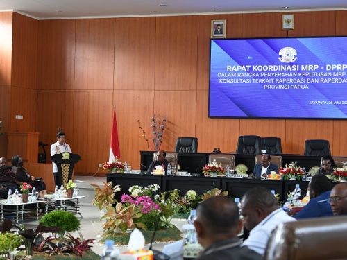 MRP dan DPR Papua Gelar Rakor Konsultasi Raperdasi Raperdasus Provinsi Papua